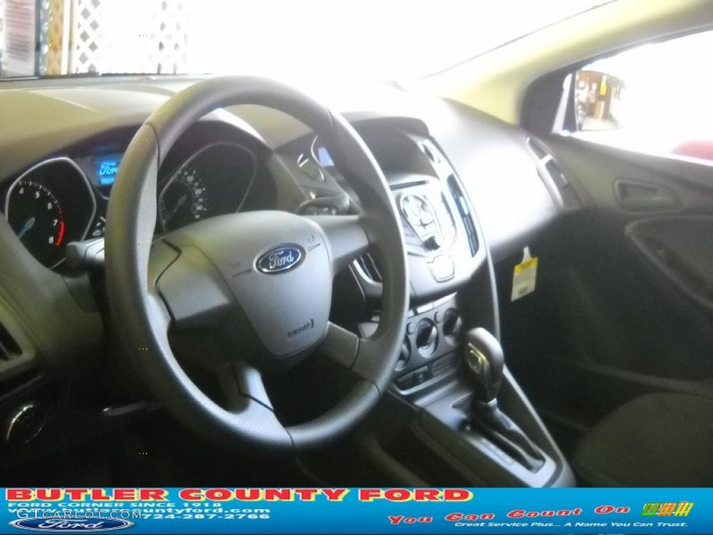 2012 Focus S Sedan - Kona Blue Metallic / Charcoal Black photo #13