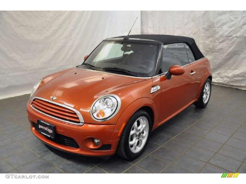 2011 Cooper Convertible - Spice Orange Metallic / Carbon Black photo #1