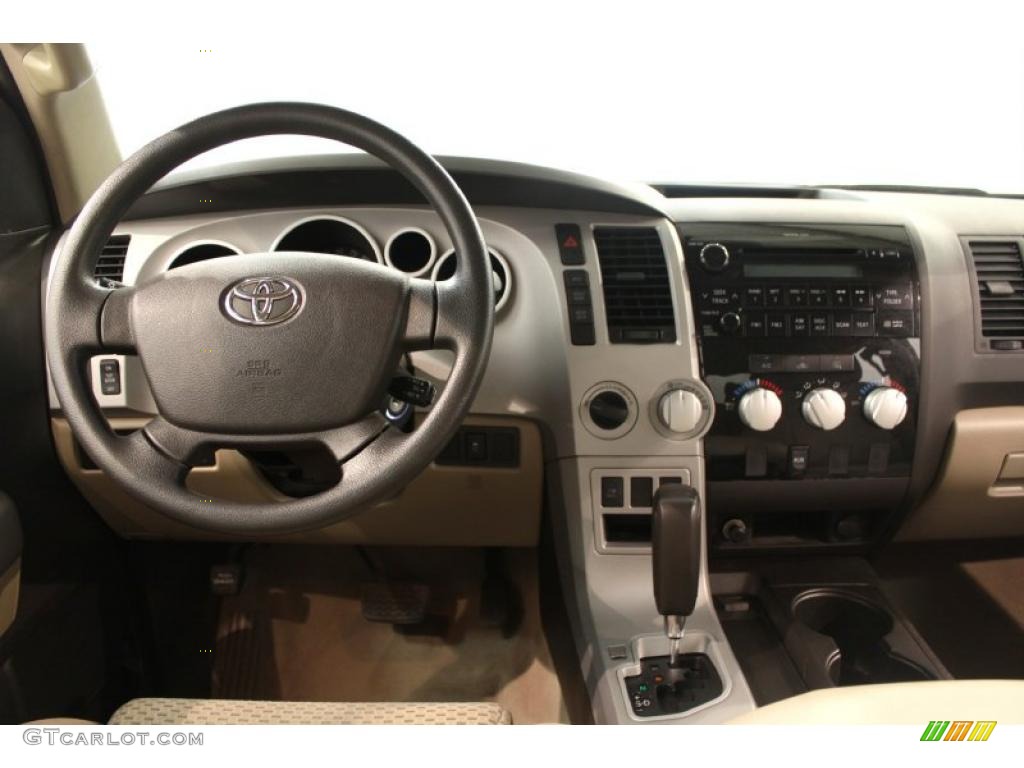 2008 Tundra SR5 Double Cab 4x4 - Pyrite Mica / Beige photo #13