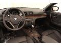 Black Boston Leather 2010 BMW 1 Series 128i Convertible Interior Color