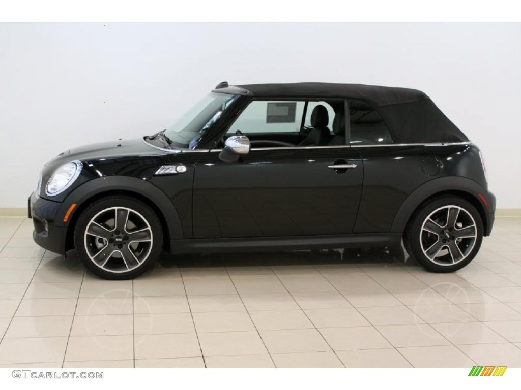 Midnight Black Metallic 2010 Mini Cooper S Convertible Exterior Photo #48958078