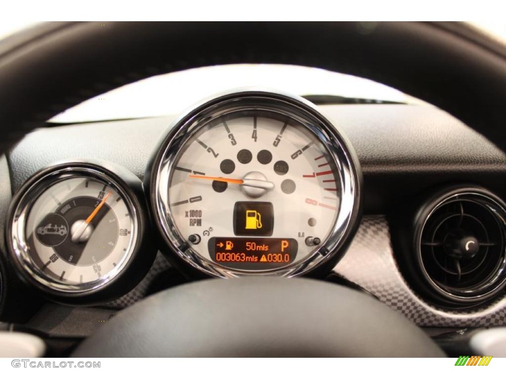 2010 Cooper S Convertible - Midnight Black Metallic / Punch Carbon Black Leather photo #10