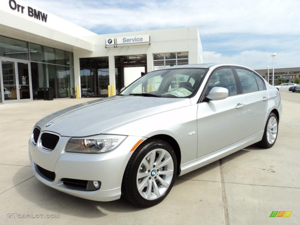 2011 3 Series 328i Sedan - Titanium Silver Metallic / Black photo #1