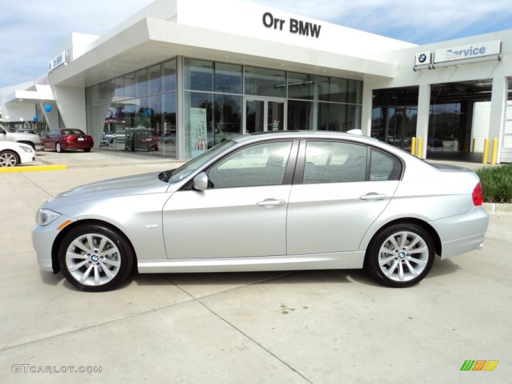 2011 3 Series 328i Sedan - Titanium Silver Metallic / Black photo #3