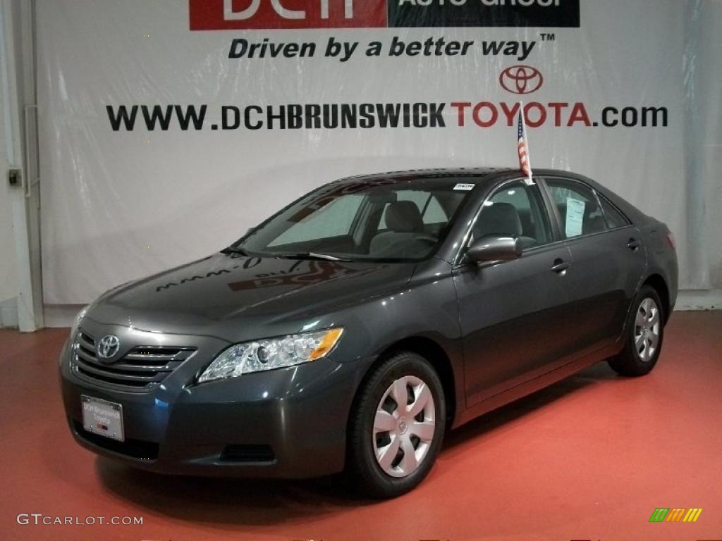 2009 Camry LE V6 - Magnetic Gray Metallic / Bisque photo #1