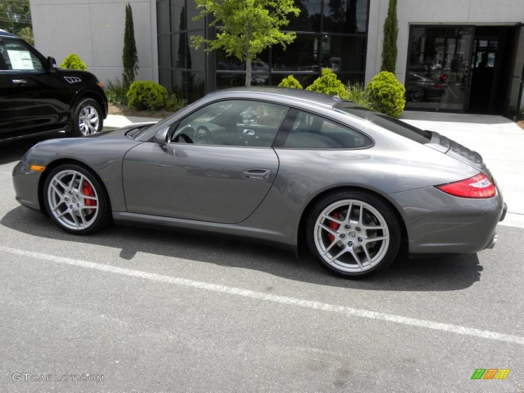 Meteor Grey Metallic 2009 Porsche 911 Carrera 4S Coupe Exterior Photo #48961800