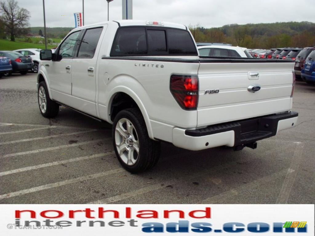 2011 F150 Limited SuperCrew 4x4 - White Platinum Metallic Tri-Coat / Steel Gray/Black photo #5