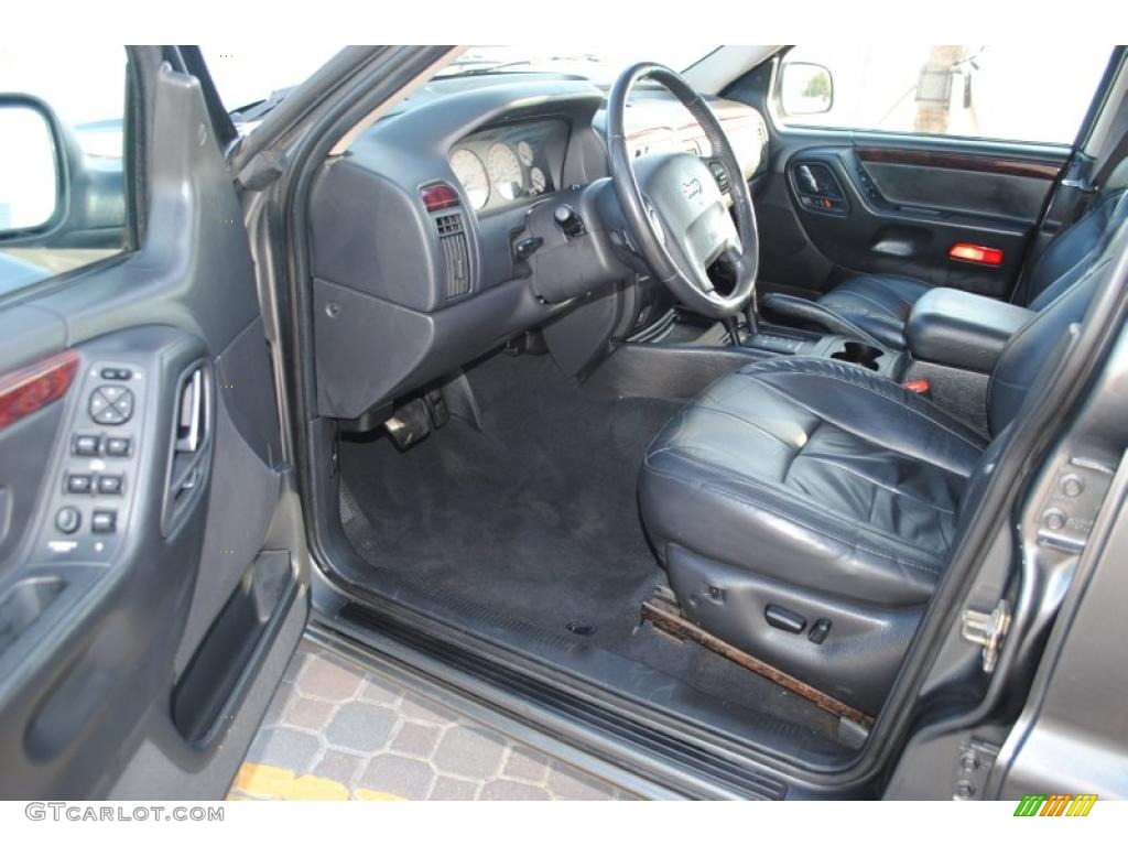 Dark Slate Gray Interior 2002 Jeep Grand Cherokee Limited 4x4 Photo #48962959