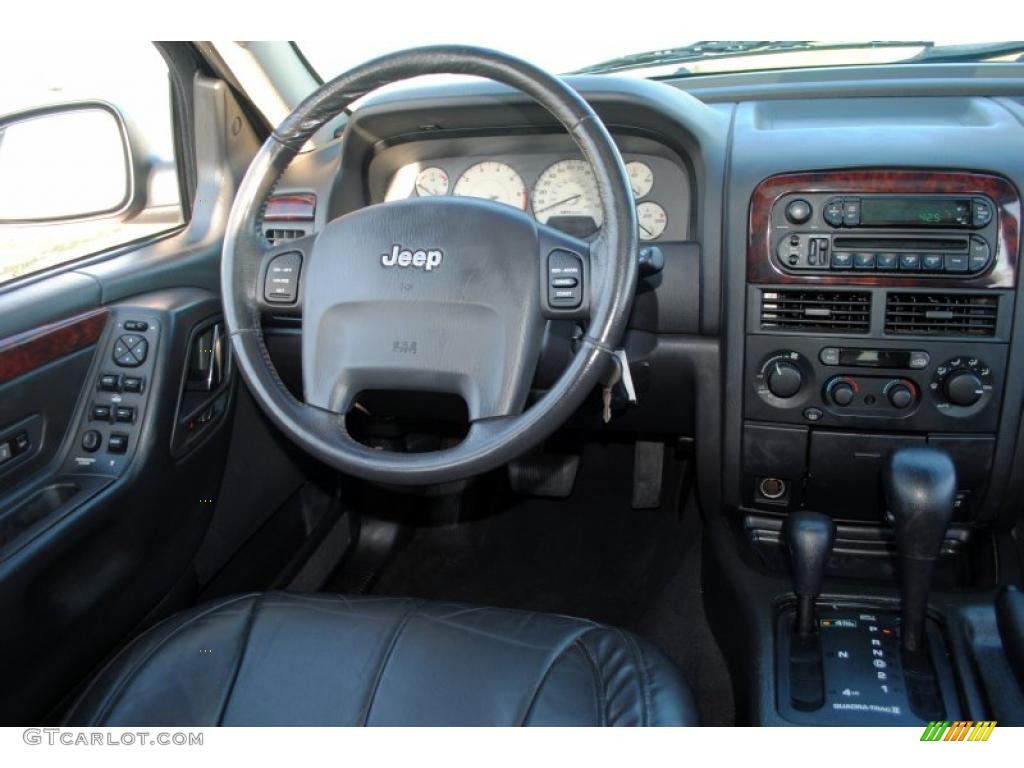 2002 Jeep Grand Cherokee Limited 4x4 Dark Slate Gray Dashboard Photo #48963305
