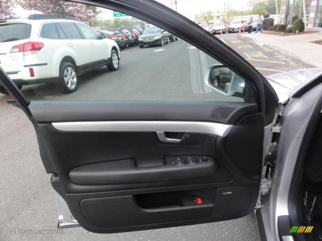 2005 Audi A4 2.0T quattro Avant Ebony Door Panel Photo #48964097