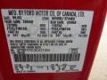 E4: Bright Red 2003 Ford F150 XL Regular Cab Color Code