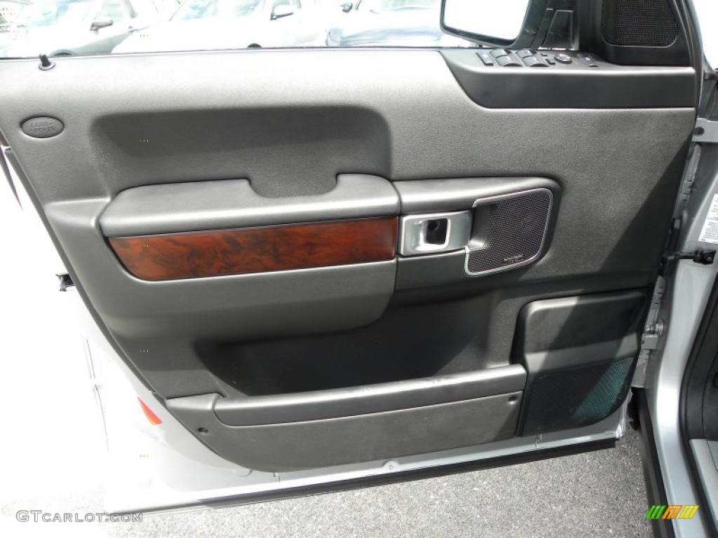 2008 Land Rover Range Rover V8 HSE Jet Black Door Panel Photo #48965978