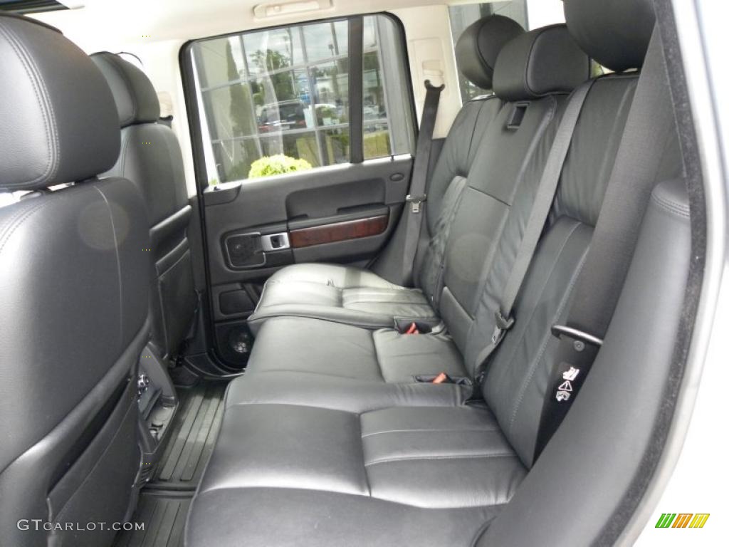 Jet Black Interior 2008 Land Rover Range Rover V8 HSE Photo #48965993