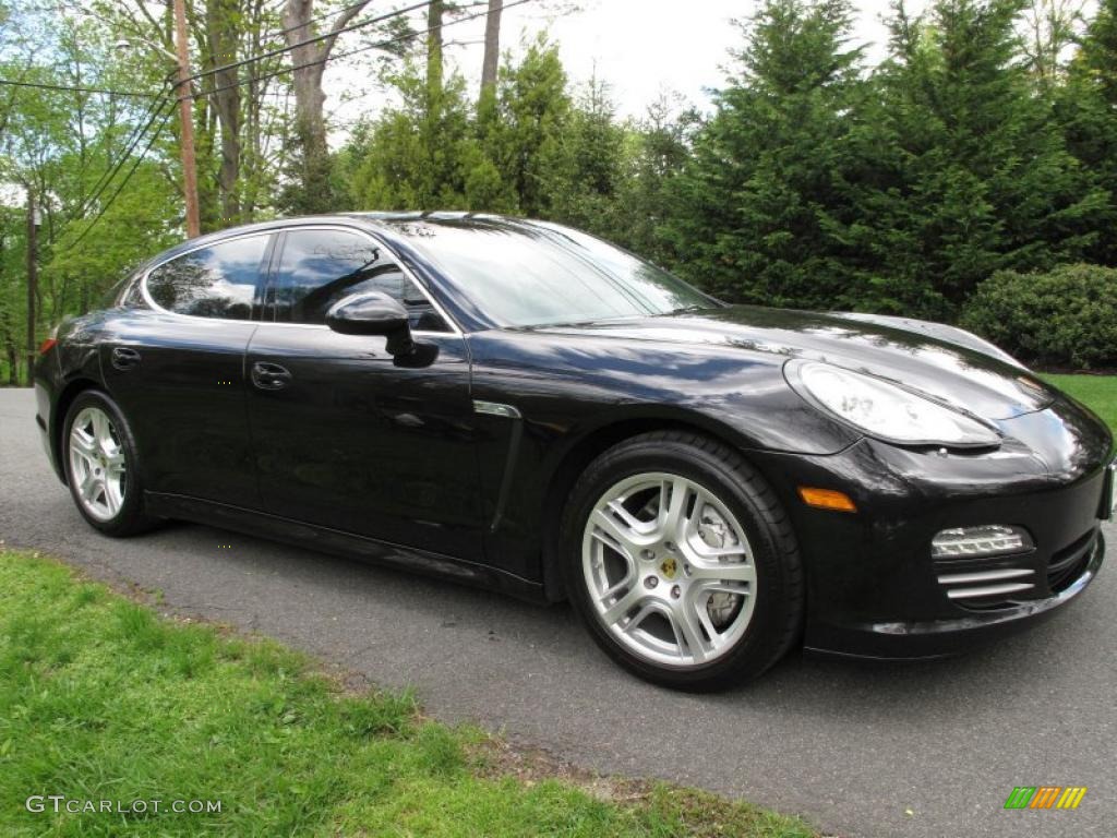 2010 Panamera 4S - Basalt Black Metallic / Black photo #8