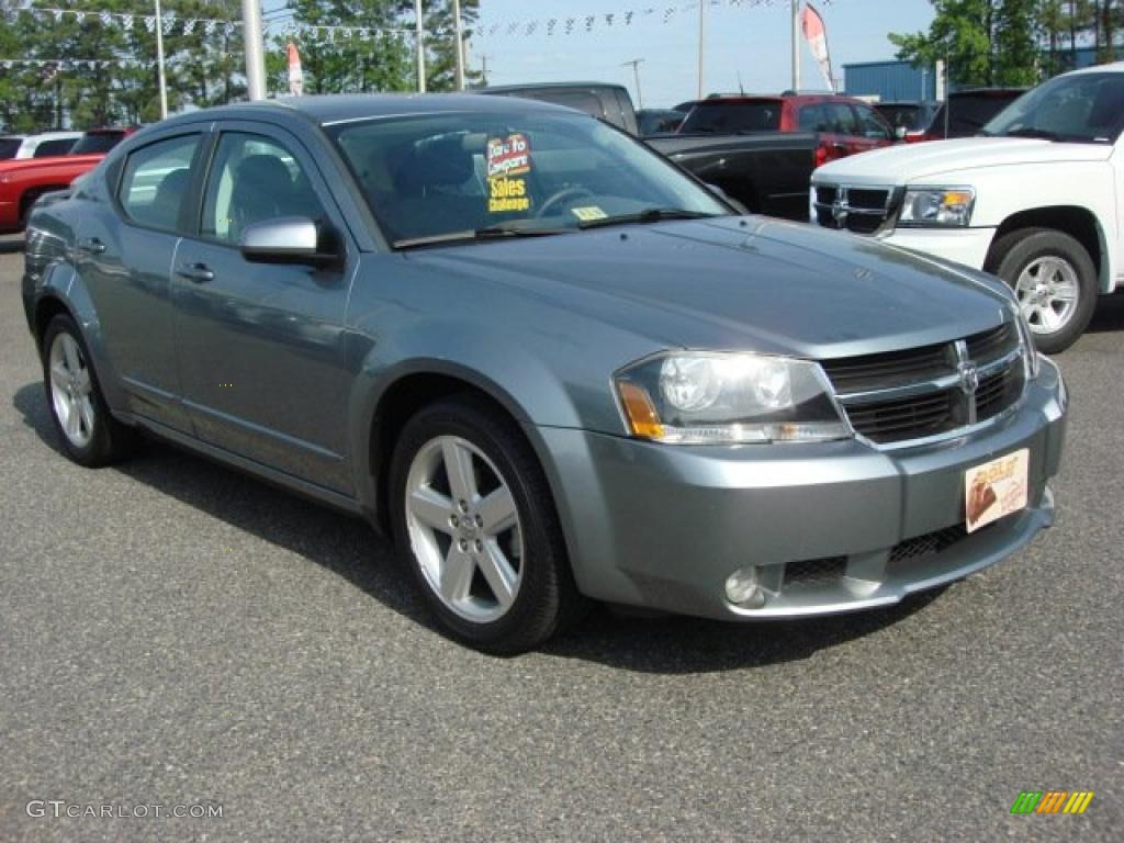 2008 Avenger R/T - Silver Steel Metallic / Dark Slate Gray/Light Slate Gray photo #6