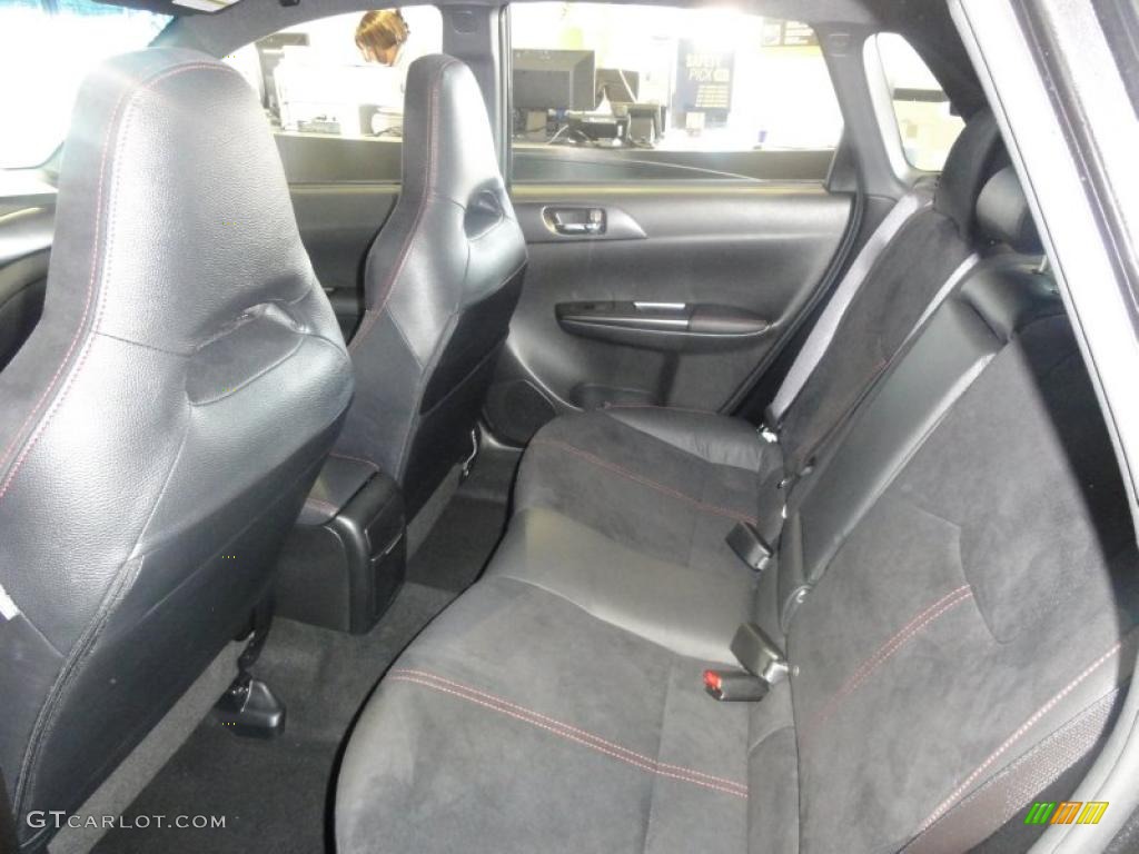 STI Carbon Black Leather Interior 2011 Subaru Impreza WRX STi Limited Photo #48966311