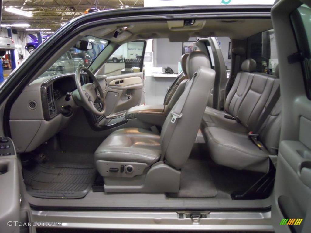 Pewter Interior 2004 GMC Sierra 1500 Denali Extended Cab AWD Photo #48966590