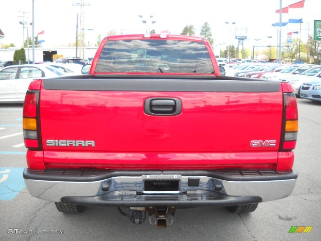 2006 Sierra 1500 SL Regular Cab 4x4 - Fire Red / Dark Pewter photo #4