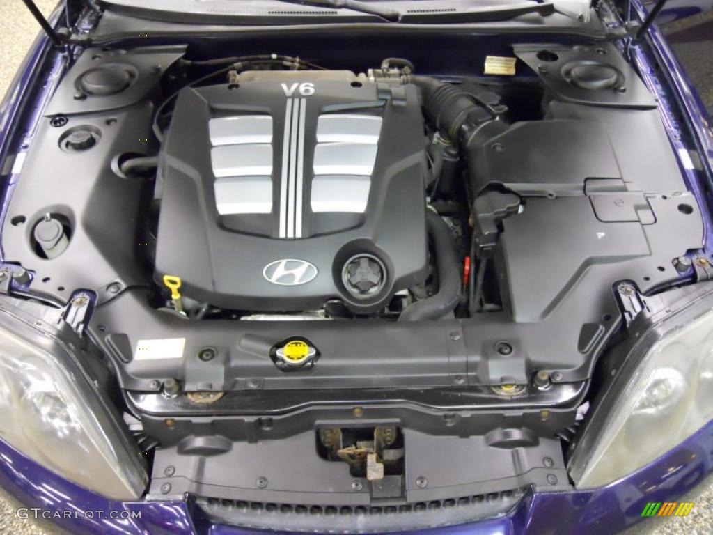 2003 Hyundai Tiburon GT V6 2.7 Liter DOHC 24-Valve V6 Engine Photo #48967478