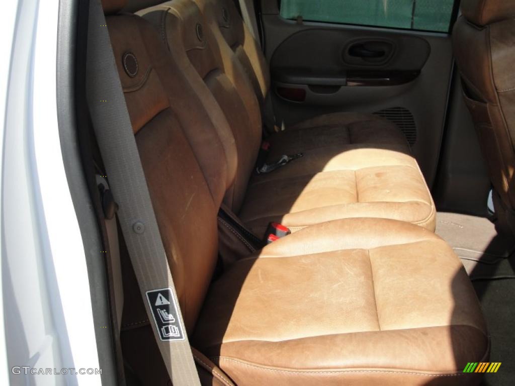 2003 F150 King Ranch SuperCrew - Oxford White / Castano Brown Leather photo #31