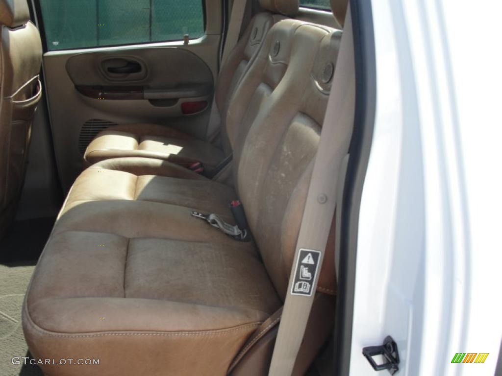 2003 F150 King Ranch SuperCrew - Oxford White / Castano Brown Leather photo #33