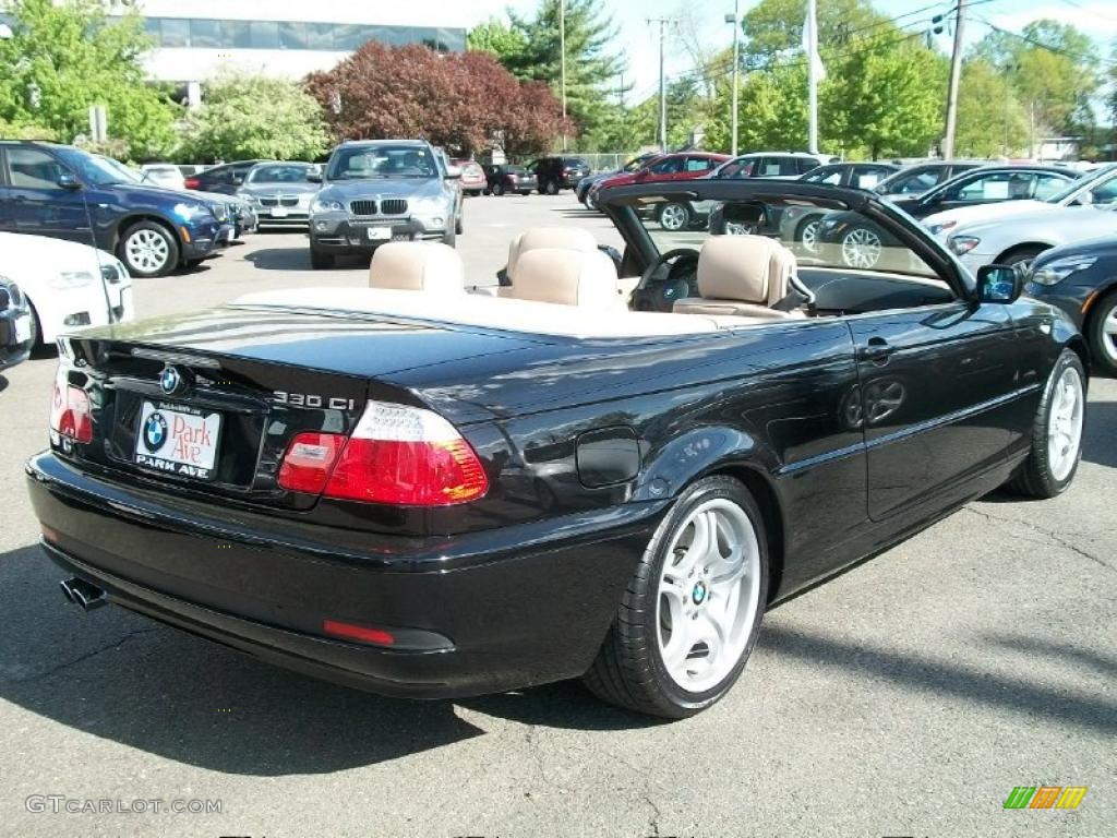 2006 3 Series 330i Convertible - Jet Black / Sand photo #5