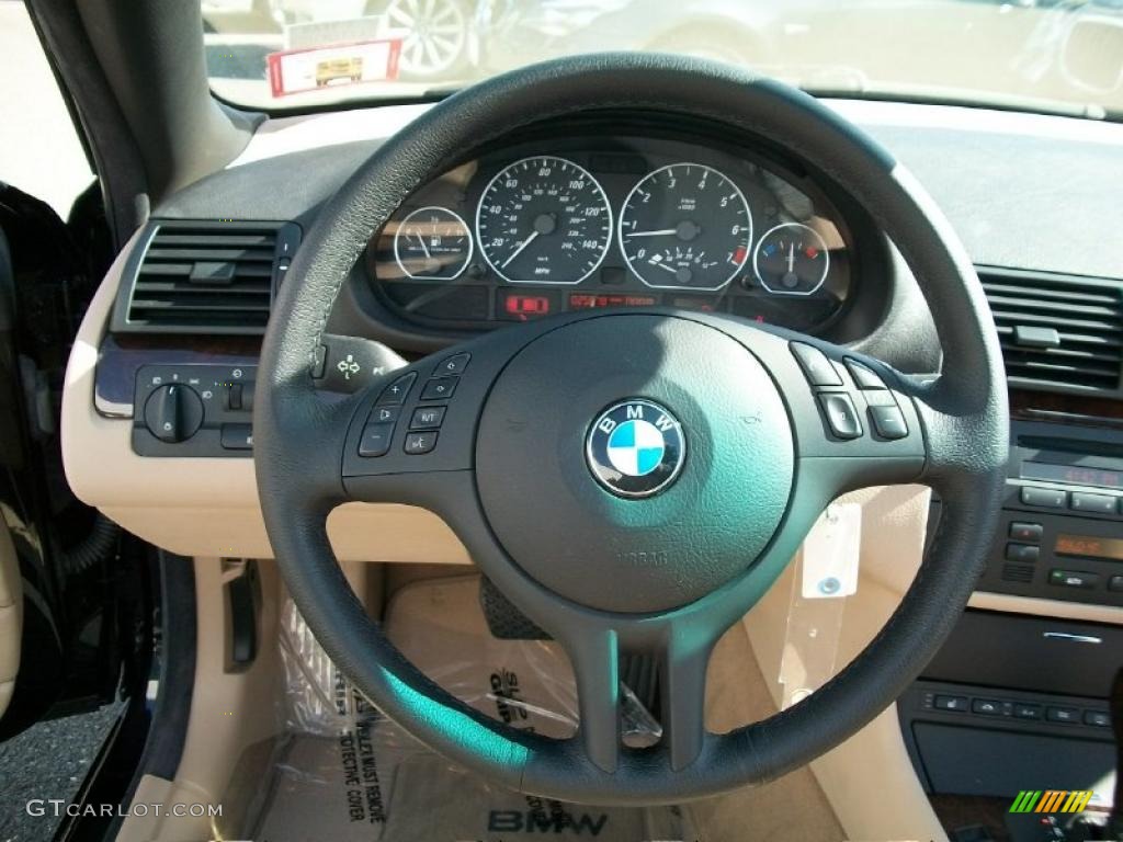 2006 3 Series 330i Convertible - Jet Black / Sand photo #14