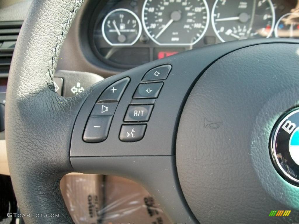 2006 3 Series 330i Convertible - Jet Black / Sand photo #15