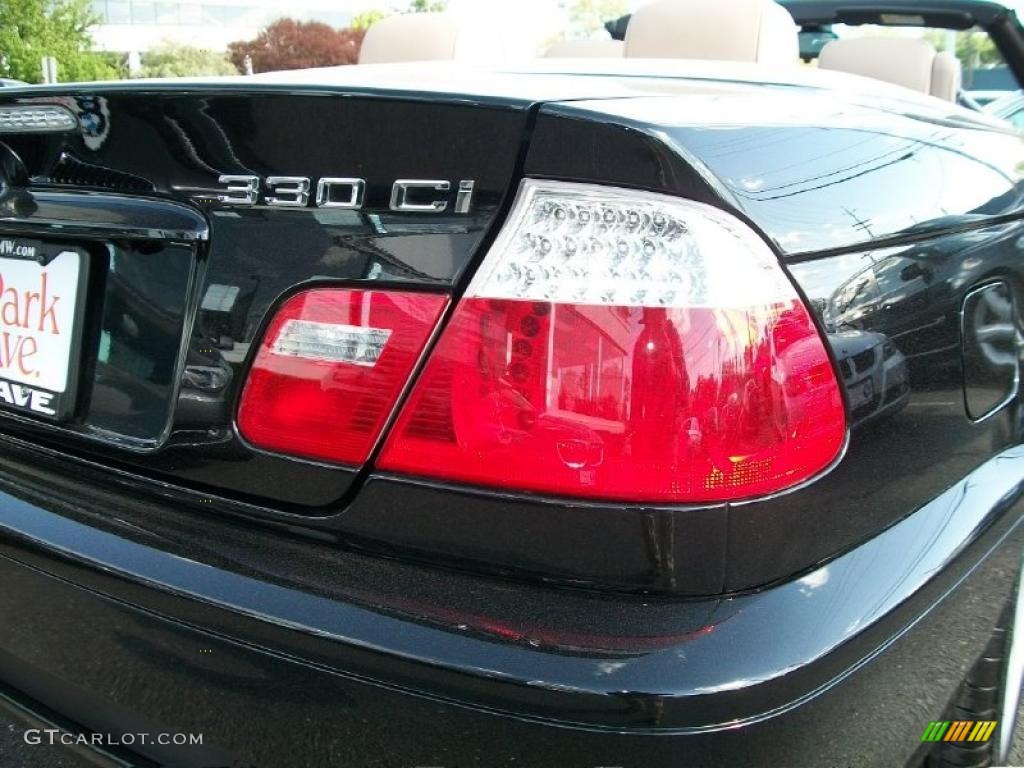 2006 3 Series 330i Convertible - Jet Black / Sand photo #21