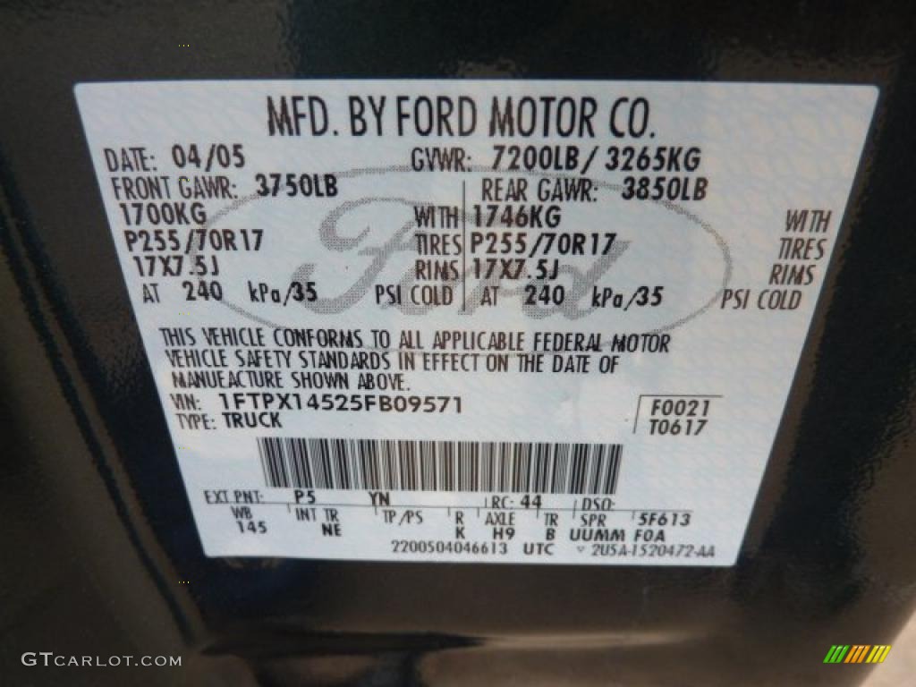 2005 F150 XLT SuperCab 4x4 - Aspen Green Metallic / Medium Flint Grey photo #13