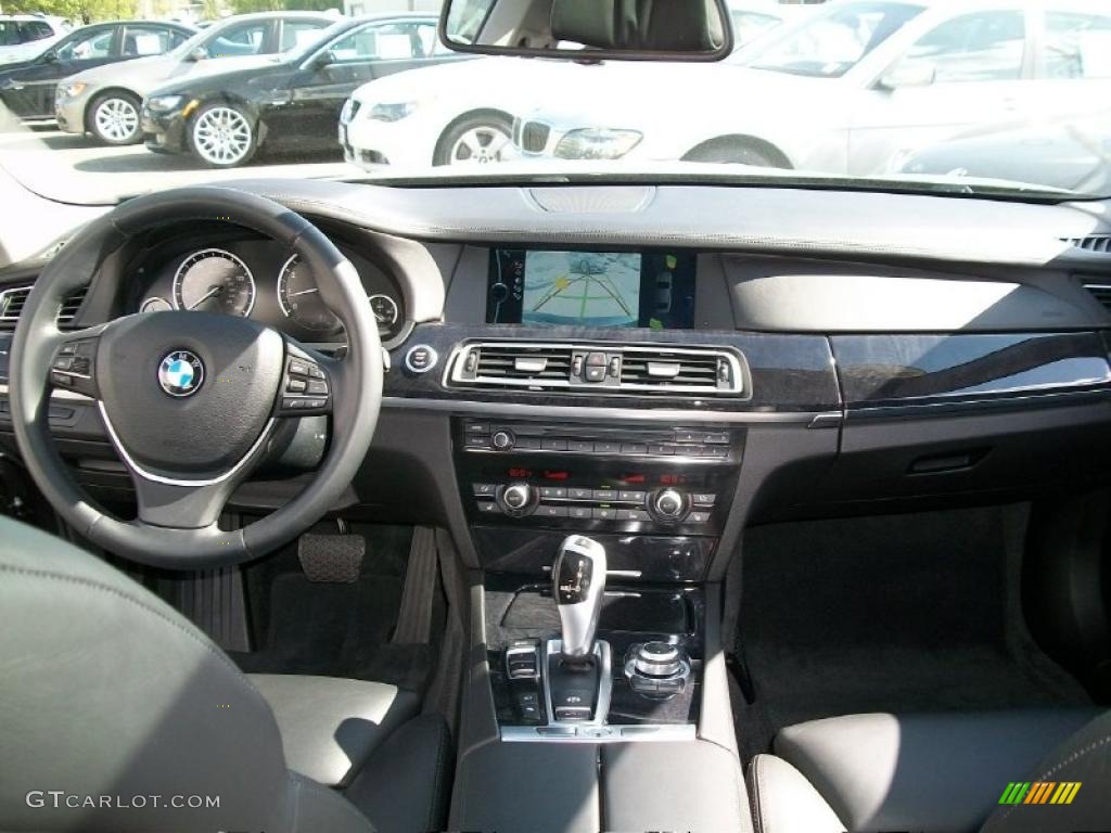 2009 BMW 7 Series 750Li Sedan Black Nappa Leather Dashboard Photo #48969957