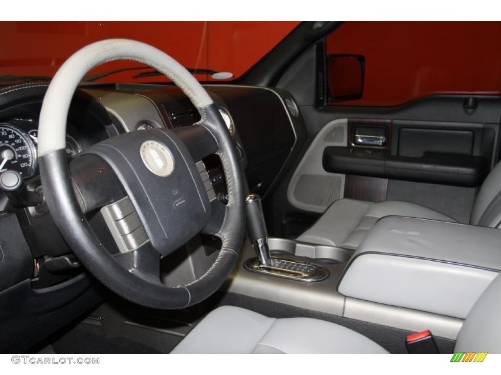 2006 Lincoln Mark LT SuperCrew 4x4 Dove Grey Steering Wheel Photo #48970280