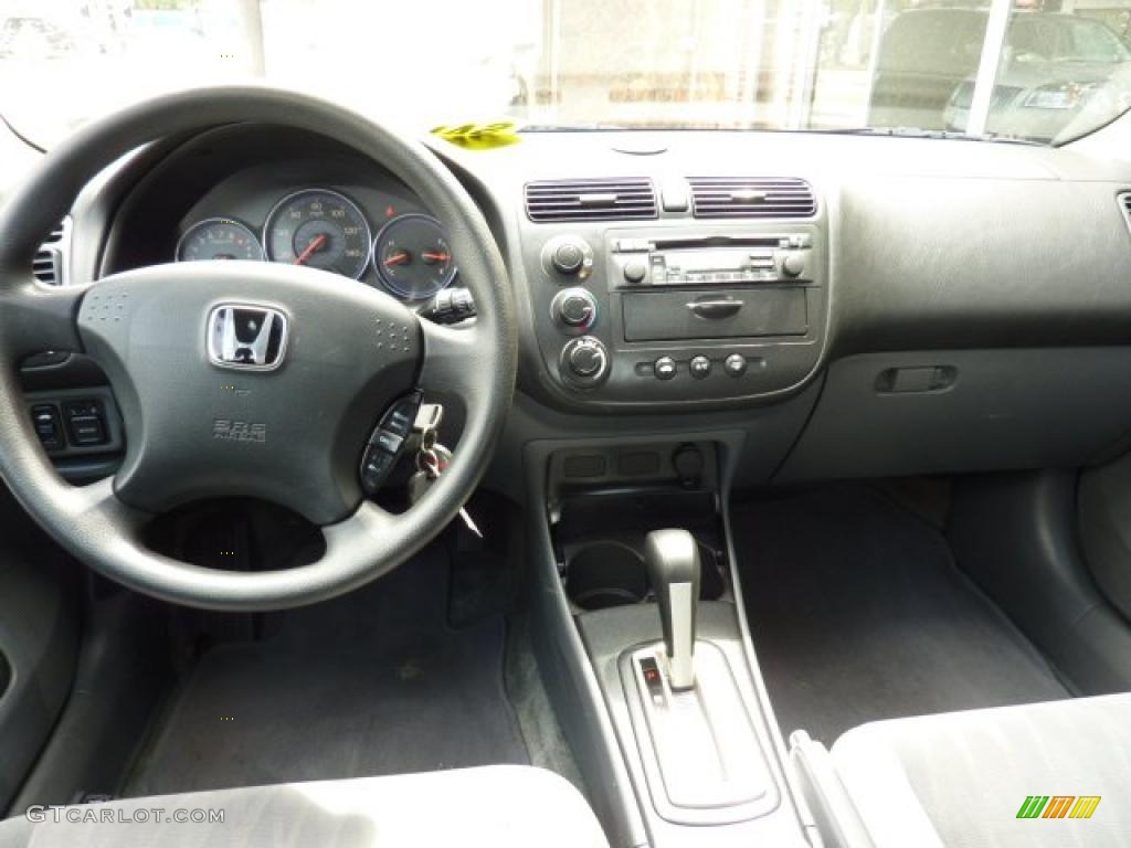 2003 Honda Civic EX Sedan Gray Dashboard Photo #48971096