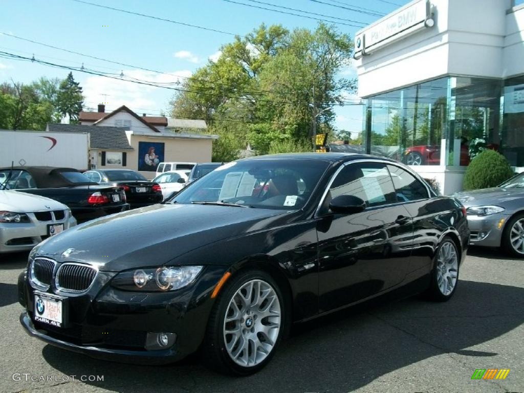 2008 3 Series 328i Convertible - Jet Black / Saddle Brown/Black photo #1