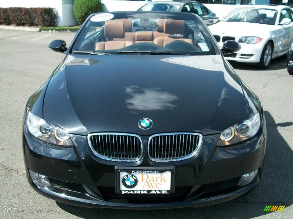 2008 3 Series 328i Convertible - Jet Black / Saddle Brown/Black photo #2
