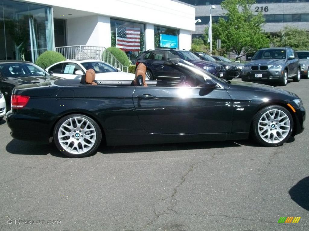 2008 3 Series 328i Convertible - Jet Black / Saddle Brown/Black photo #4