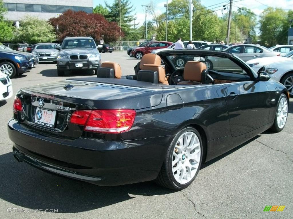 2008 3 Series 328i Convertible - Jet Black / Saddle Brown/Black photo #5