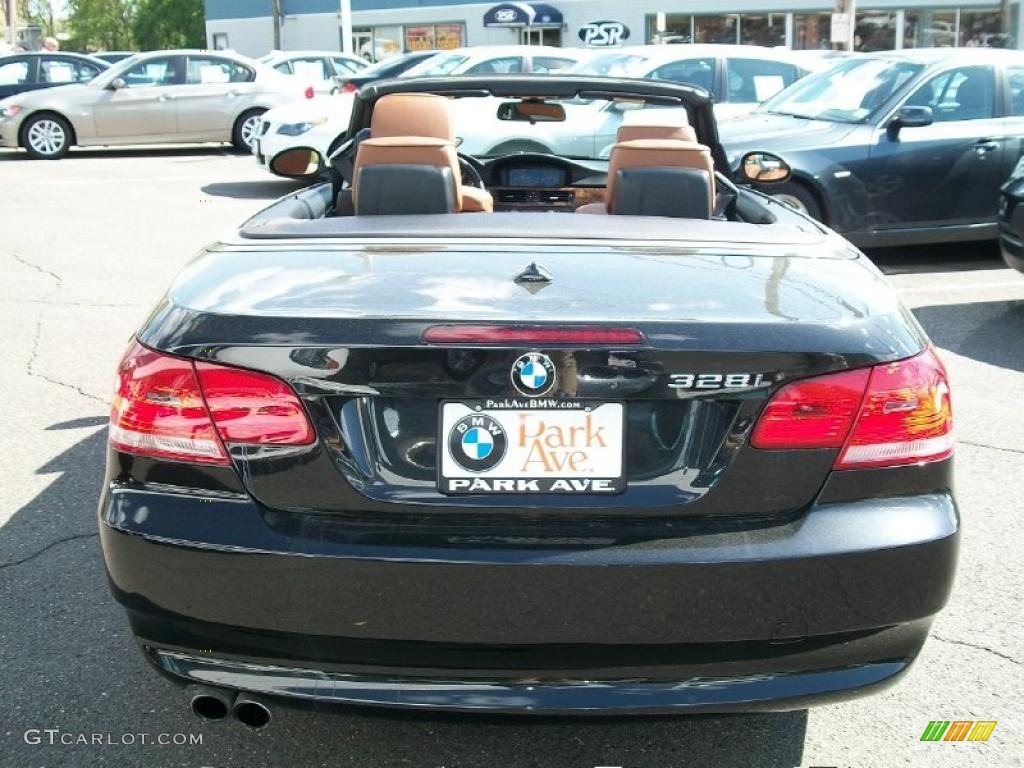 2008 3 Series 328i Convertible - Jet Black / Saddle Brown/Black photo #6