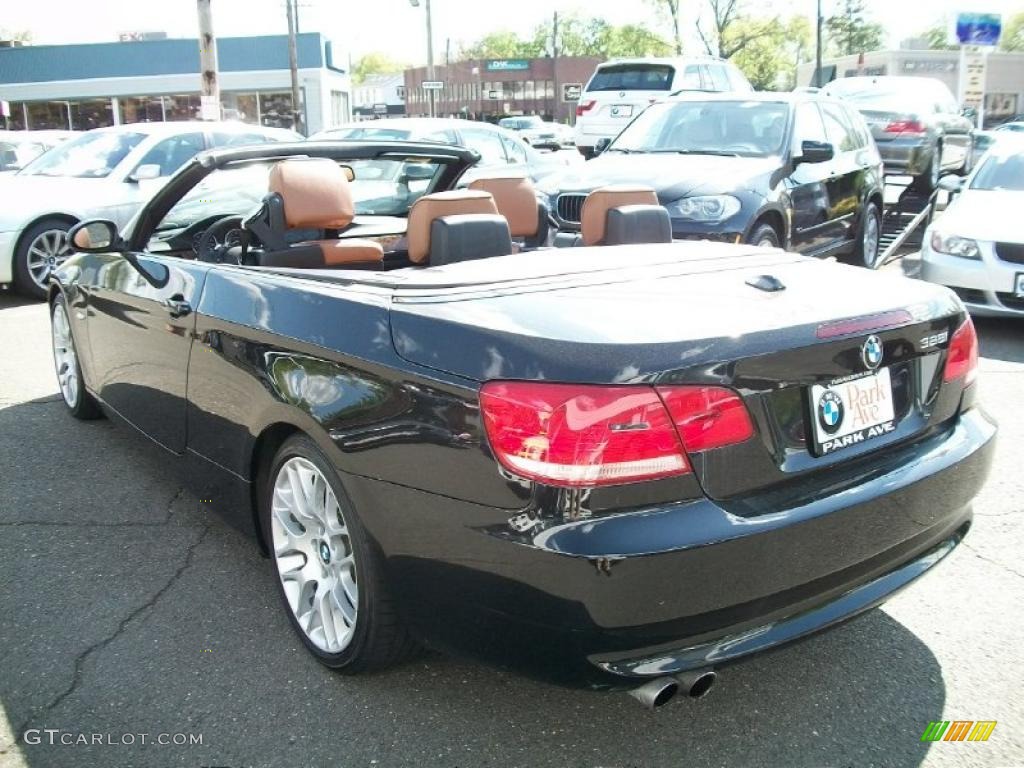 2008 3 Series 328i Convertible - Jet Black / Saddle Brown/Black photo #7