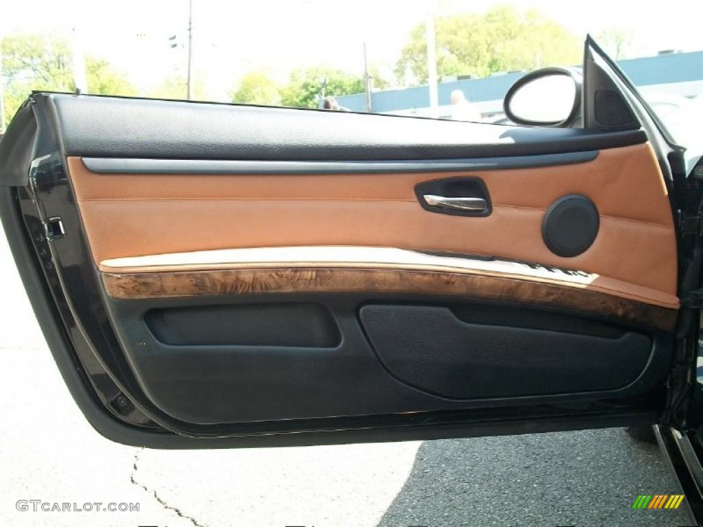 2008 3 Series 328i Convertible - Jet Black / Saddle Brown/Black photo #9