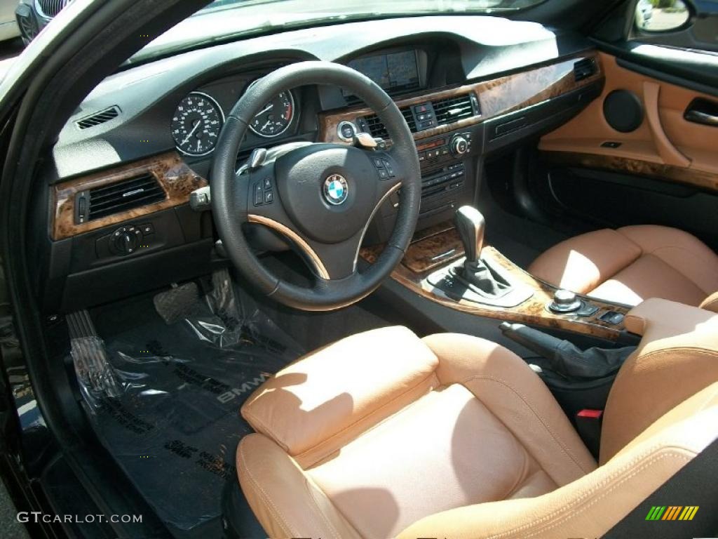 2008 3 Series 328i Convertible - Jet Black / Saddle Brown/Black photo #10
