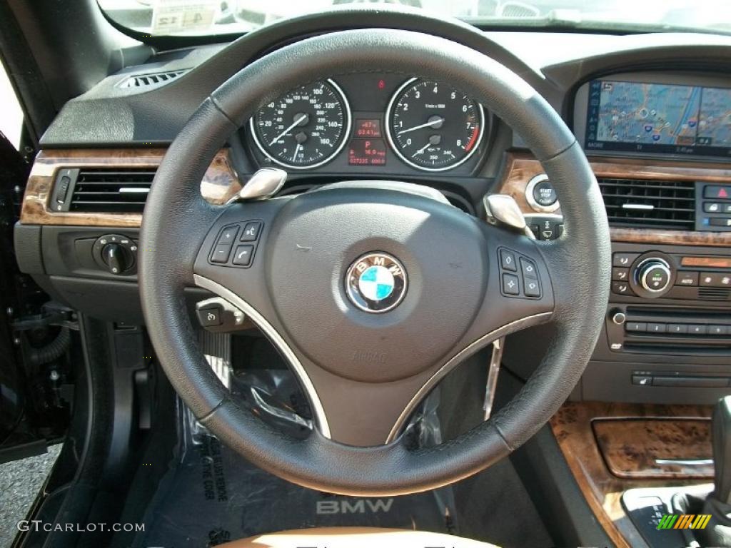 2008 3 Series 328i Convertible - Jet Black / Saddle Brown/Black photo #14