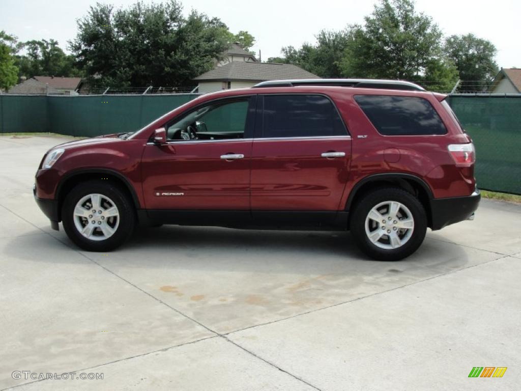 2007 Acadia SLT - Red Jewel Tintcoat / Titanium photo #6