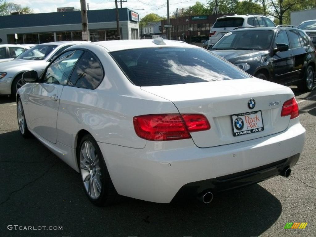 2011 3 Series 335i Coupe - Alpine White / Coral Red/Black Dakota Leather photo #7