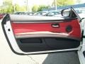 Coral Red/Black Dakota Leather 2011 BMW 3 Series 335i Coupe Door Panel