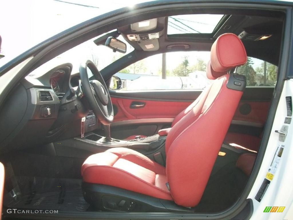 Coral Red/Black Dakota Leather Interior 2011 BMW 3 Series 335i Coupe Photo #48972036