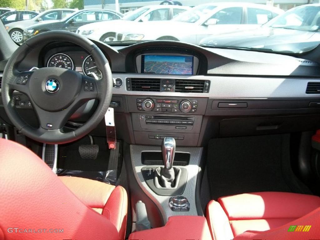 2011 BMW 3 Series 335i Coupe Coral Red/Black Dakota Leather Dashboard Photo #48972071