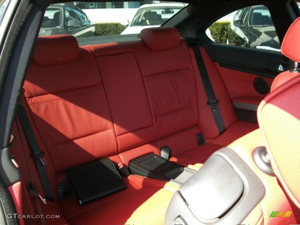 2011 3 Series 335i Coupe - Alpine White / Coral Red/Black Dakota Leather photo #24