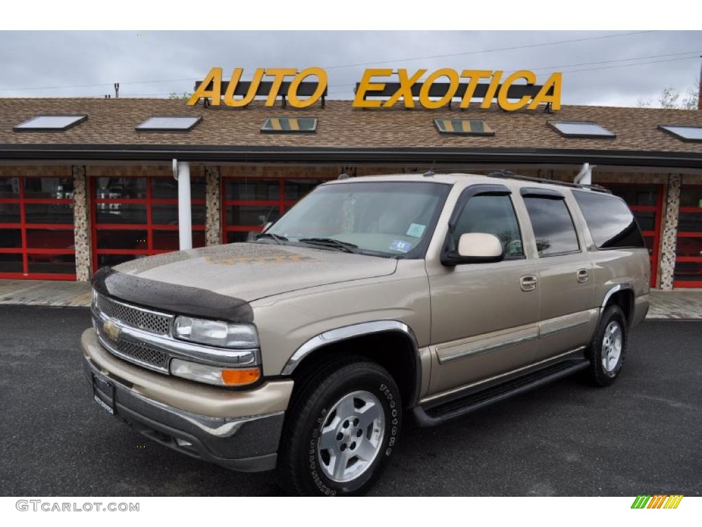 2005 Suburban 1500 LT 4x4 - Sandstone Metallic / Tan/Neutral photo #1