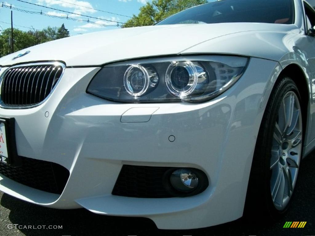 2011 3 Series 335i Coupe - Alpine White / Coral Red/Black Dakota Leather photo #29